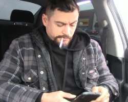 Justin Payne smoking